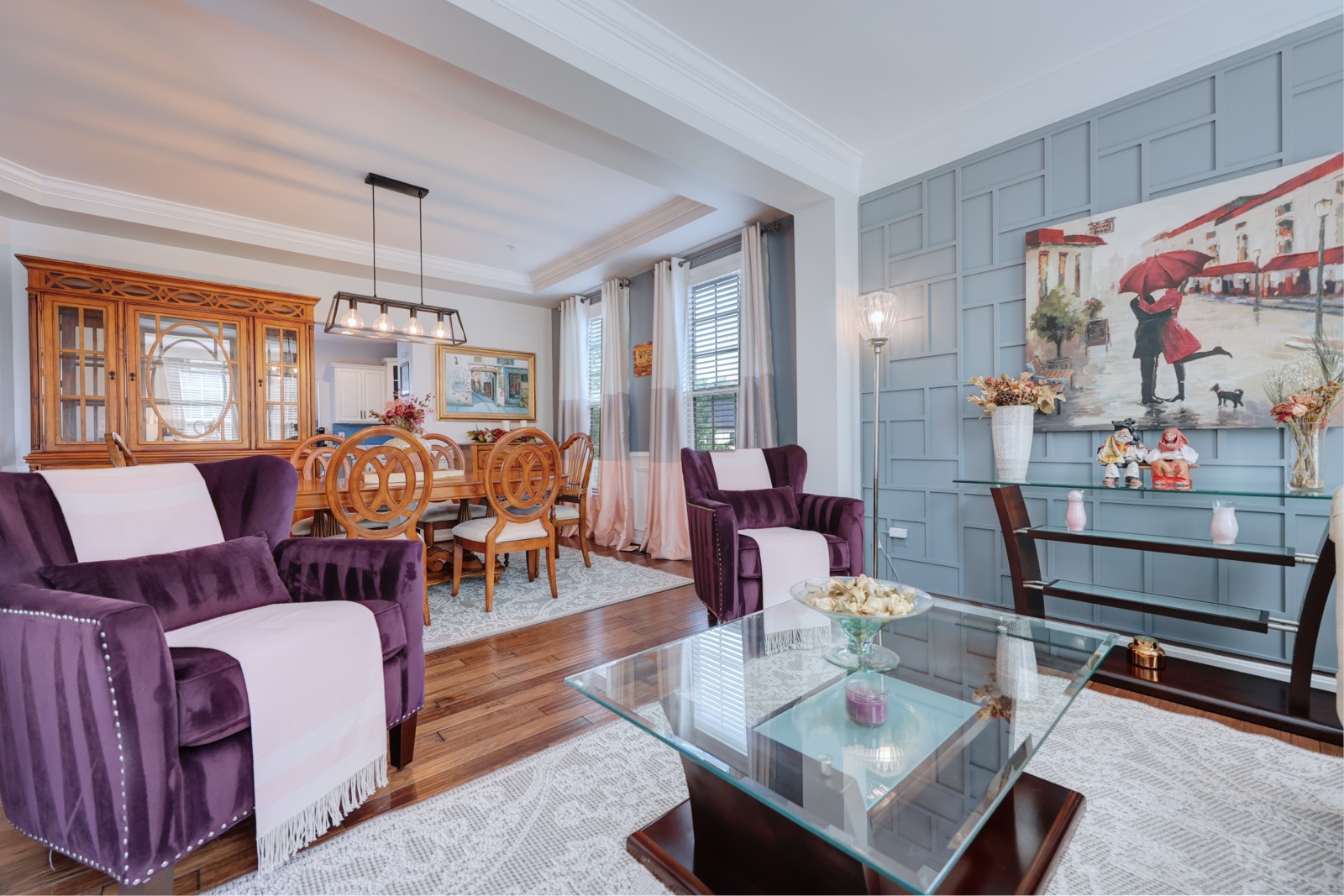Open living and dining room, 2703 Brownlee Ct