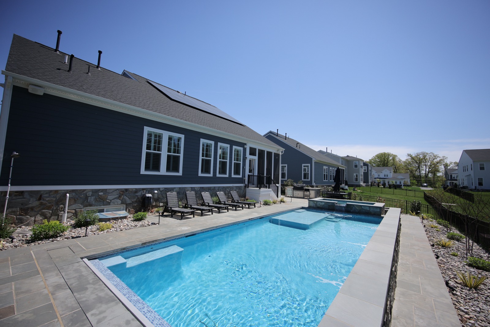 Backyard pool